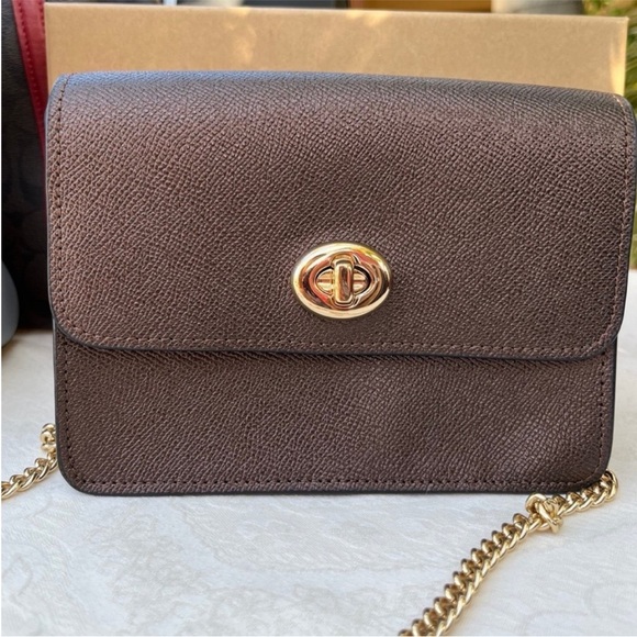 Coach Mini Growery Metallic Chain Crossbody - Picture 1 of 7